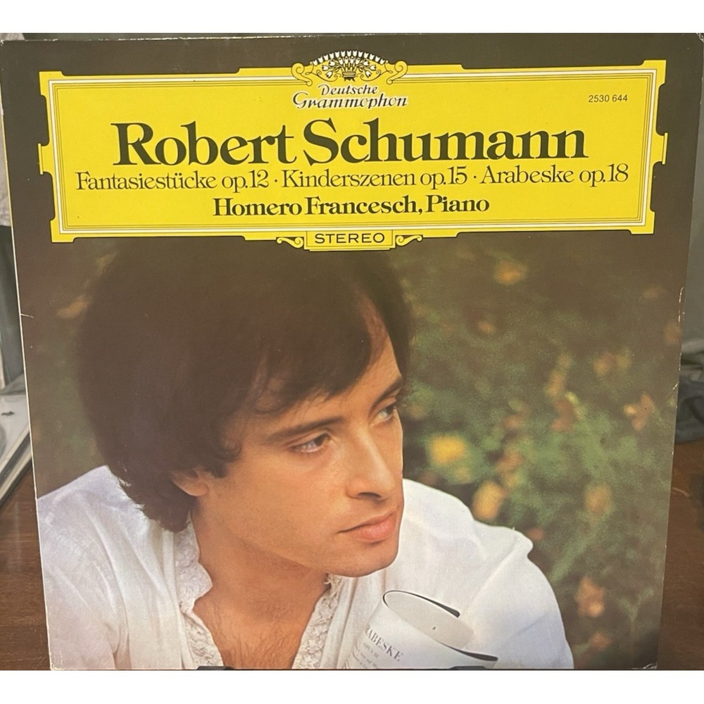 Schumann Homero Francesch Piano LP Deutsche Grammophon 2530 644 German 1977 12"